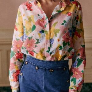 NWT Sezane Pierro - Paster Flower Size 40 (8)